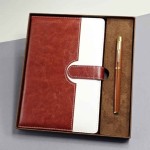 kisiye-ozel-kahverengi-ajanda-kalem-seti-prestij