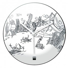 İstanbul Desenli Duvar Saati