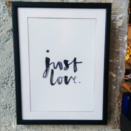 27×35 Art Print Just Love