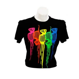 Gözlüklü Neon Tişört