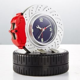 Döner Lastik Alarmlı Masa Saati