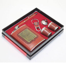 Kahverengi Jack Daniels Matara Kalem Anahtarlık Seti