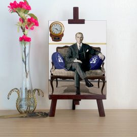 Atatürk Tasarımlı Afiş Saat