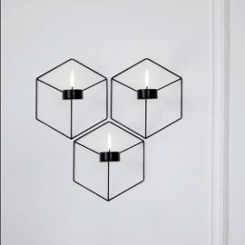 Üçlü Altıgen Duvar Mumluğu