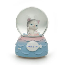 Şanslı Kedi Kar Küresi Büyük Boy