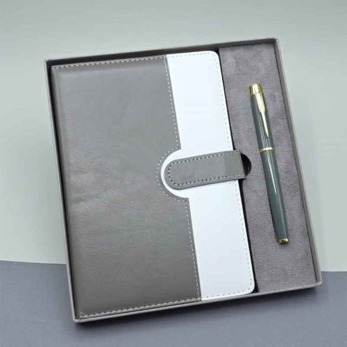 gri-kisiye-ozel-ajanda-kalem-seti-ozel-kutulu