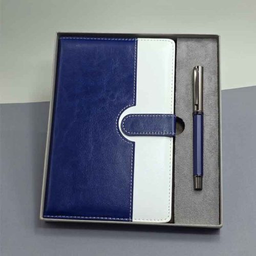 kisiye-ozel-mavi-ajanda-kalem-seti-prestij