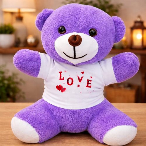 love-yazili-mor-pelus-ayicik