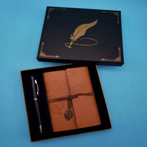 Deri Defter Kalem Seti
