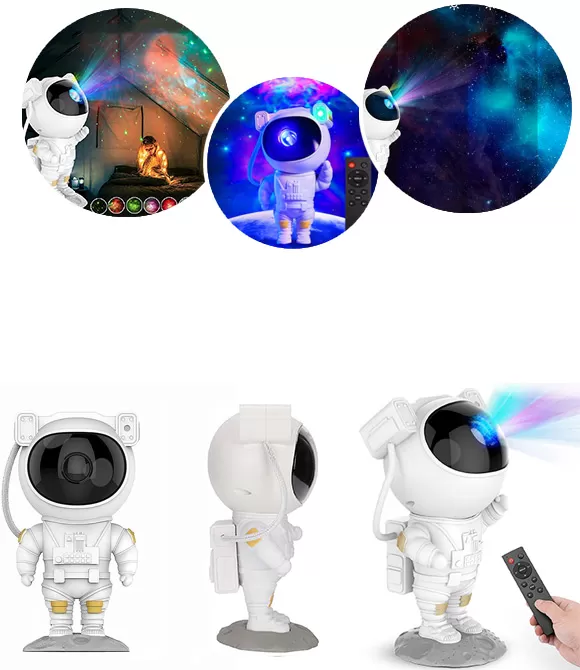 Astronot Projeksiyon Gece Lambası